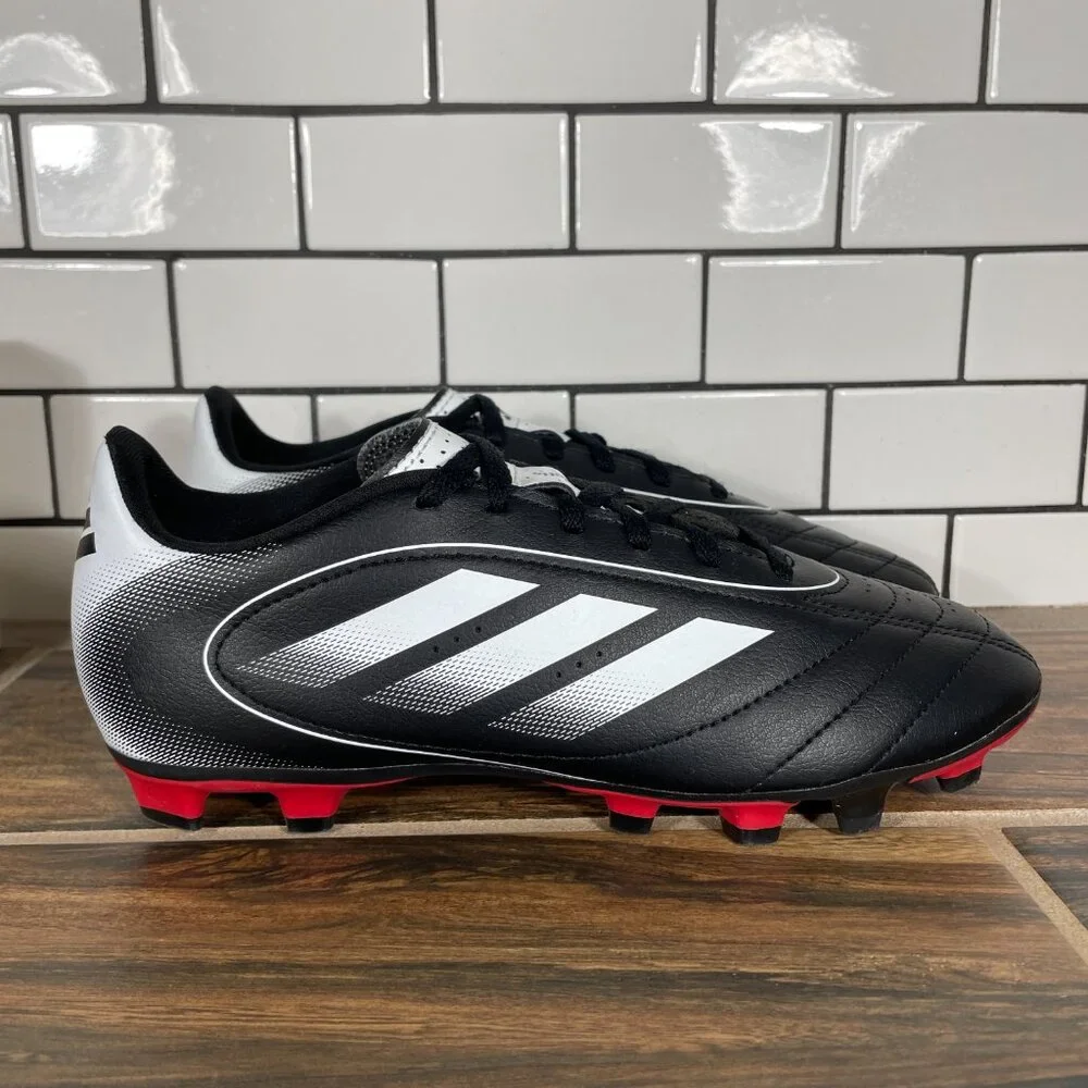 adidas Goletto IX FG MG Soccer Shoes Mens 6.5 Black White Futbol Sneaker Cleats